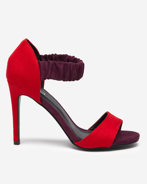 Червоні жіночі босоніжки на високому каблуці Veraxy - Взуття