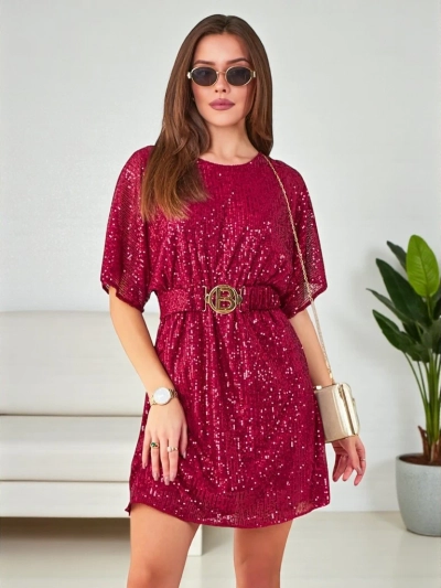 Royalfashion Damenkleid mit Pailletten