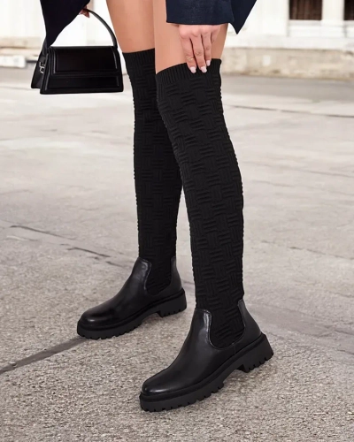Royalfashion Damen Schlupfstiefel Aruni
