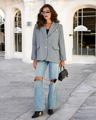 Royalfashion Damen Kurzmantel