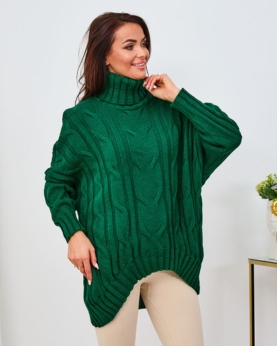 Royalfashion Brown Women's Striped Sweater