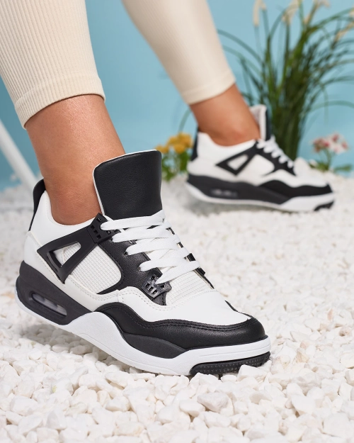 Чорно-білі жіночі спортивні кросівки Evoile- Footwear