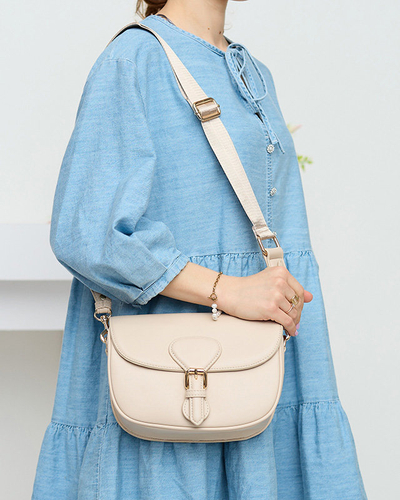 Cremefarbene kleine Damenhandtasche - Accessoires