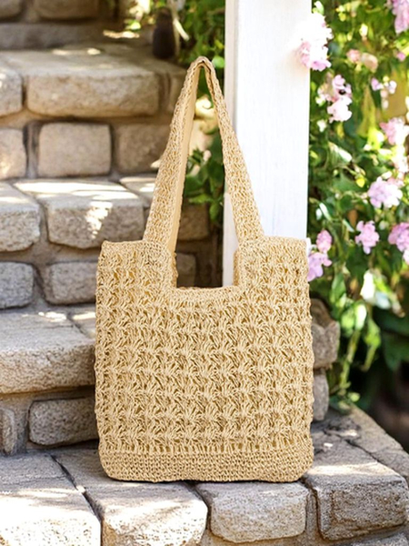 Royalfashion Große Damen Strohtasche Sunny Straw