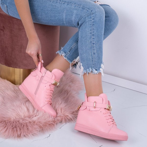 Różowe sneakersy Sinnea - Obuwie