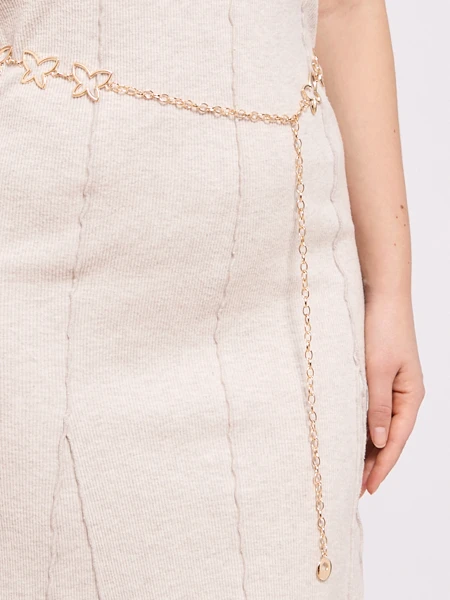 Metallgürtel Damen Aurelia Motyl mit eleganter Kette – 115 cm