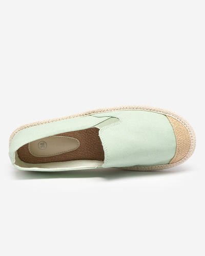 Mintfarbene Damen-Espadrilles Joll- Footwear