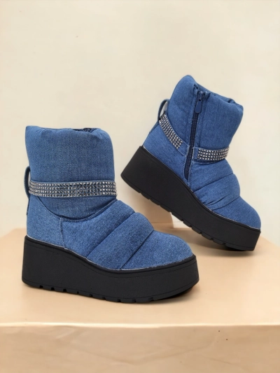 Royalfashion Damen Keil-Snowboots Renosi