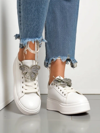 Royalfashion Damen Plattform Sneakers mit Butterfly Obellay