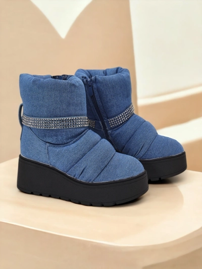 Royalfashion Damen Keil-Snowboots Renosi