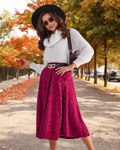 Royalfashion Damen Midi-Rock