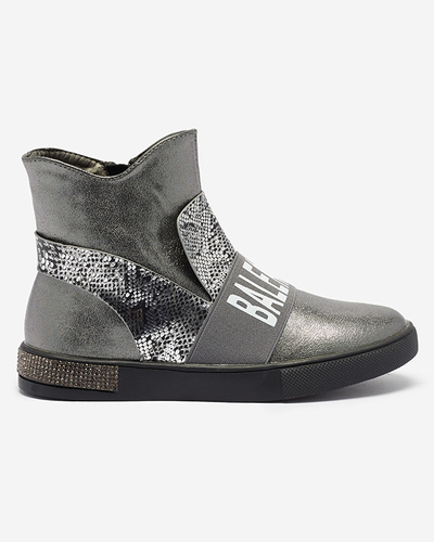 Silberne Mädchenstiefel Doubnic- Footwear