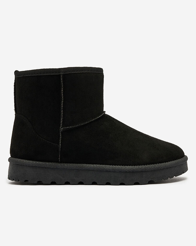 Royalfashion Schwarze Stiefel a'la Schneestiefel für Damen Nerlea