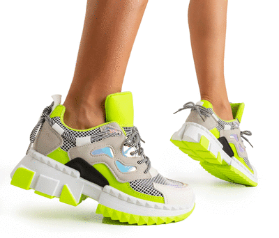 Neongrüne Damen-Sportschuhe Crazy - Footwear