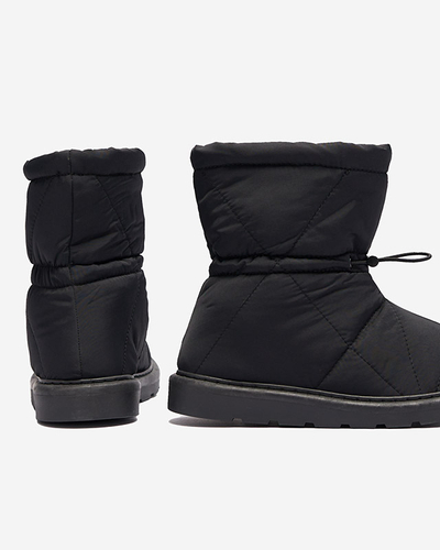 Schwarze Damen Isolierte Stiefel a'la Schneestiefel Kaliolen - Footwear