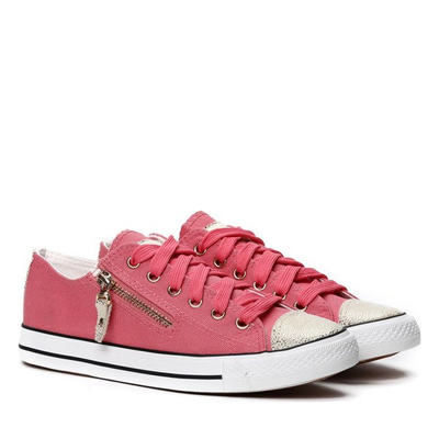 Rosa Turnschuhe mit Likey-Einsätzen. Schuhe 1