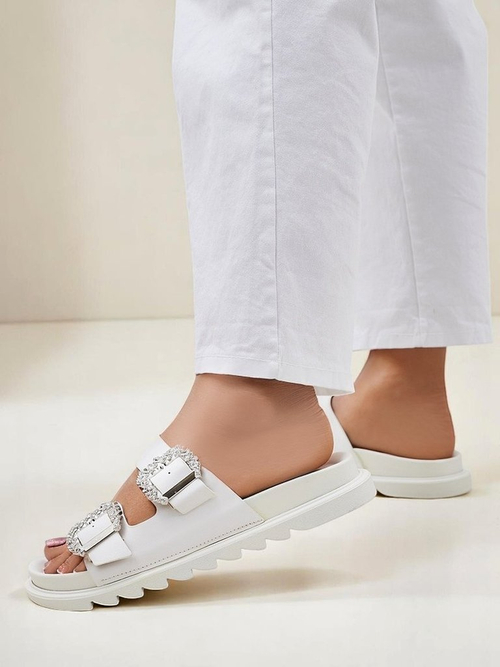 Royalfashion жіночі шльопанці з пряжками Mrs Aurora