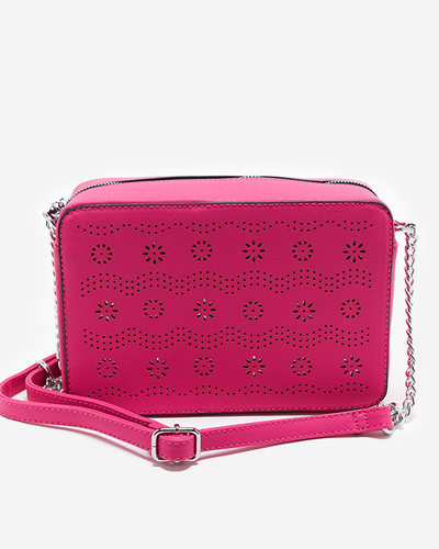 Ажурна жіноча сумочка кольору фуксія - Аксесуари