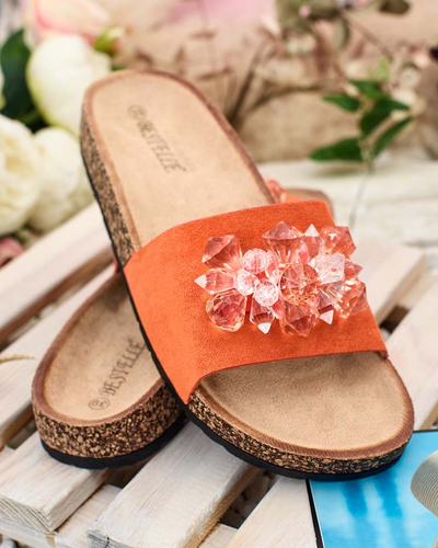 Royalfashion Damen Villo Strass-Flip-Flops