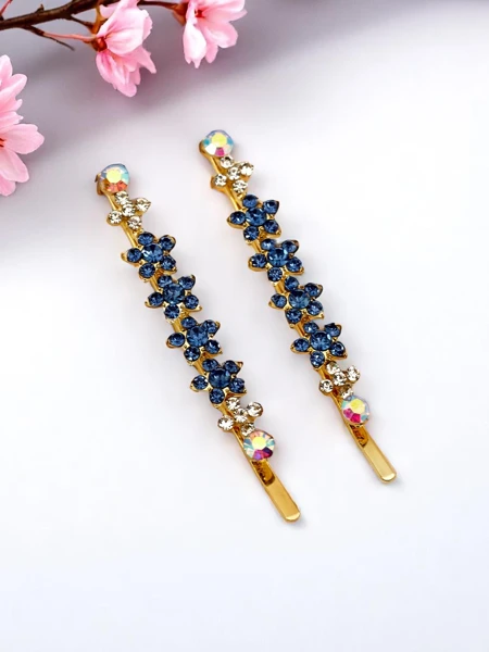 Royalfashion Haarnadel mit Strass-Blumen Sparkle Blossom