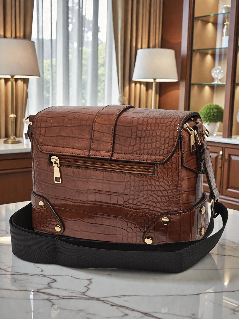 Damentasche Flora Braun Leder Elegant für jeden Tag