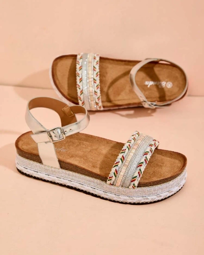 Royalfashion Damen bestickte Mussir-Sandalen