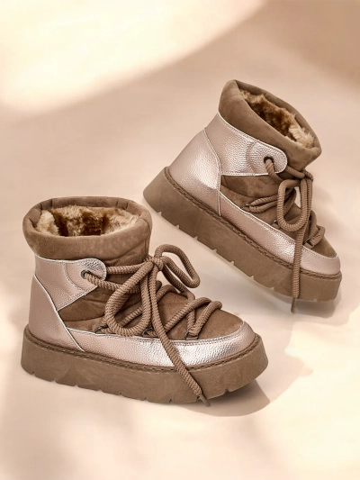 Royalfashion Damen Schnürschneestiefel Iniuc