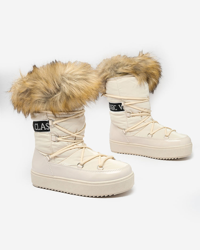 Royalfashion Schlupfstiefel a'la Schneestiefel für Damen GMILLO