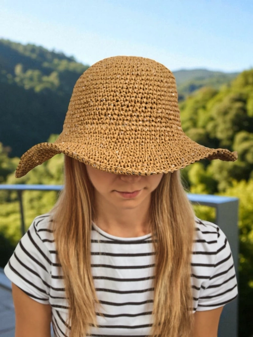 Royalfashion Жіночий солом'яний капелюх Lila Sun