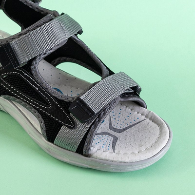 Schwarze Asitop-Klettsandalen für Jungen - Schuhe
