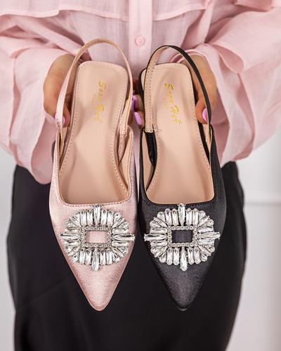 Schwarze Etalli Ballerinas. Schuhe