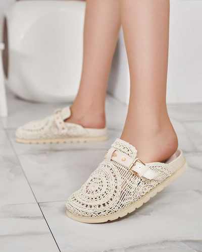 Royalfashion Damen Flip-Flops mit Stickerei Leronip