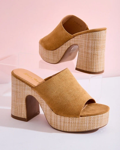 Royalfashion Жіночі шльопанці Voxon на підборах