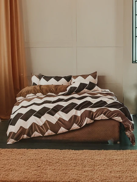 Royalfashion Gemusterte Bettwäsche 180x200 Set 3 TEILE