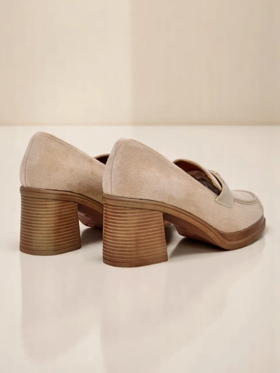 Royalfashion Damen-Loafer mit Blockabsatz Evelay
