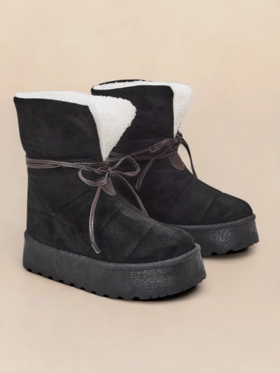 Royalfashion Damen Schnürschnee-Stiefel Wdeno