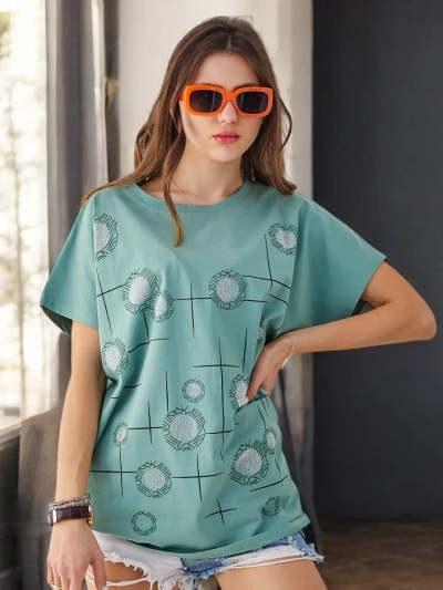 Royalfashion Damen Baumwoll-T-Shirt mit Druck