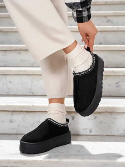 Royalfashion Damen Zommy Kurzstiefel a'la Schneestiefel