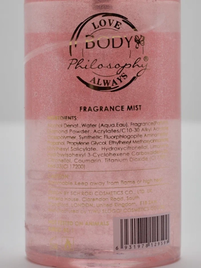 Beauty Kiss Körperspray mit Glitzer 88 ml