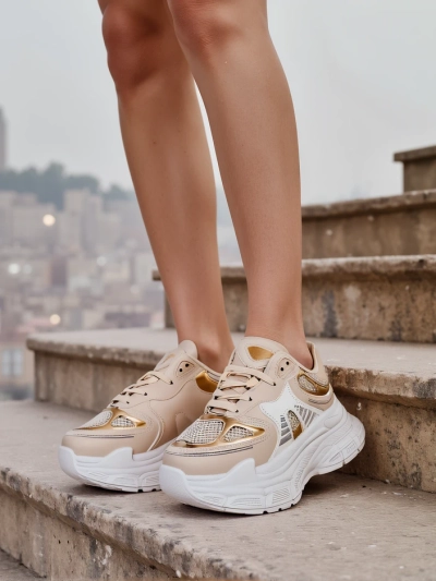 Royalfashion Damen Sneaker mit dicker Sohle Ovelba