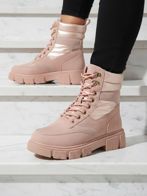 Bootsy Fuego Rosa - Стильні Жіночі Черевики З Плоским Каблуком