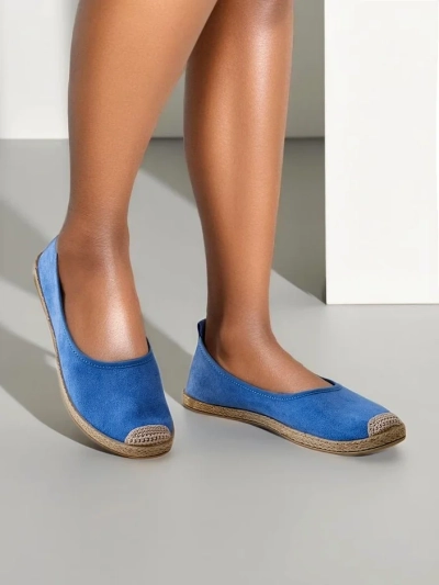 Royalfashion Damen Eco-Suede Espadrilles Aroles