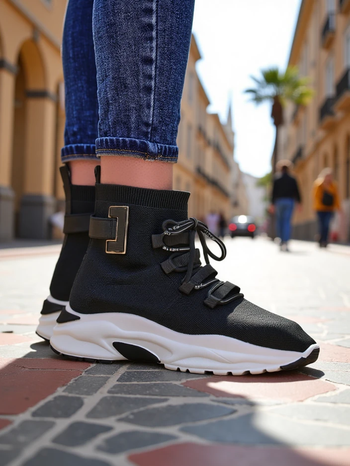 Royalfashion Damen Hochsport Sneakers Lorietea