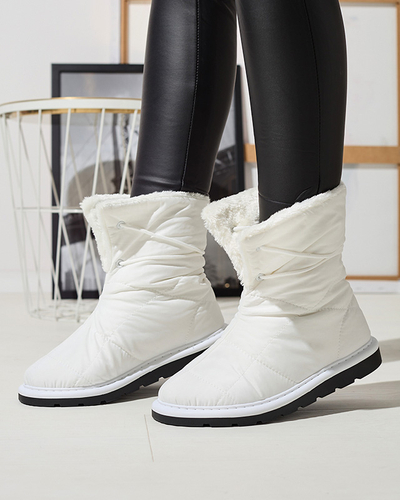 Weiße Damenschuhe a'la Schneestiefel Amirfu- Footwear