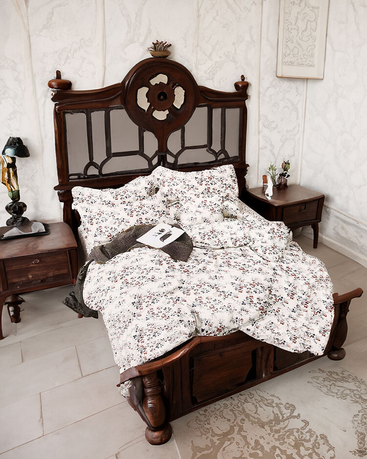 Royalfashion Gemusterte Bettwäsche 160x200 3er Set