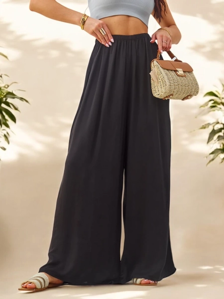 Royalfashion Damen Viskose-Hose mit geradem Bein