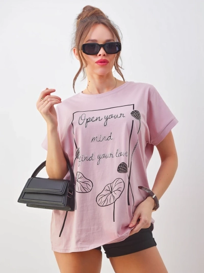 Royalfashion Damen Baumwoll-T-Shirt mit einem interessanten Druck