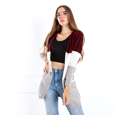 Cardigan Damen bunt mit Taschen - Kleidung