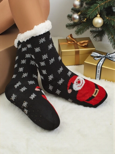 Warm gefütterte weihnachtliche Damen Socken SnuggleJoy