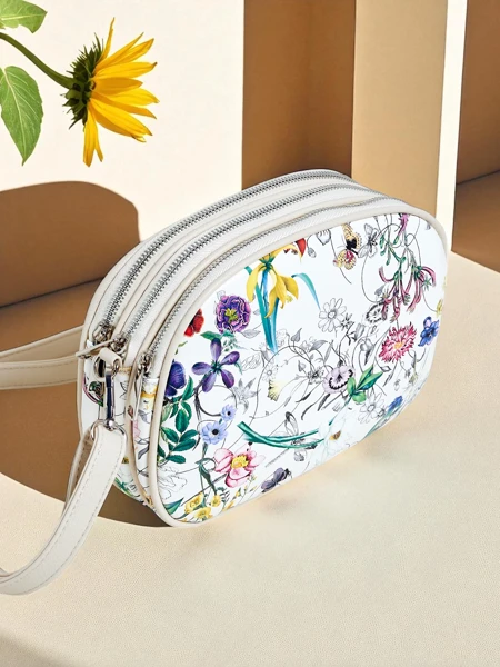 Royalfashion Kleine Damenhandtasche aus Ökoleder Floriana